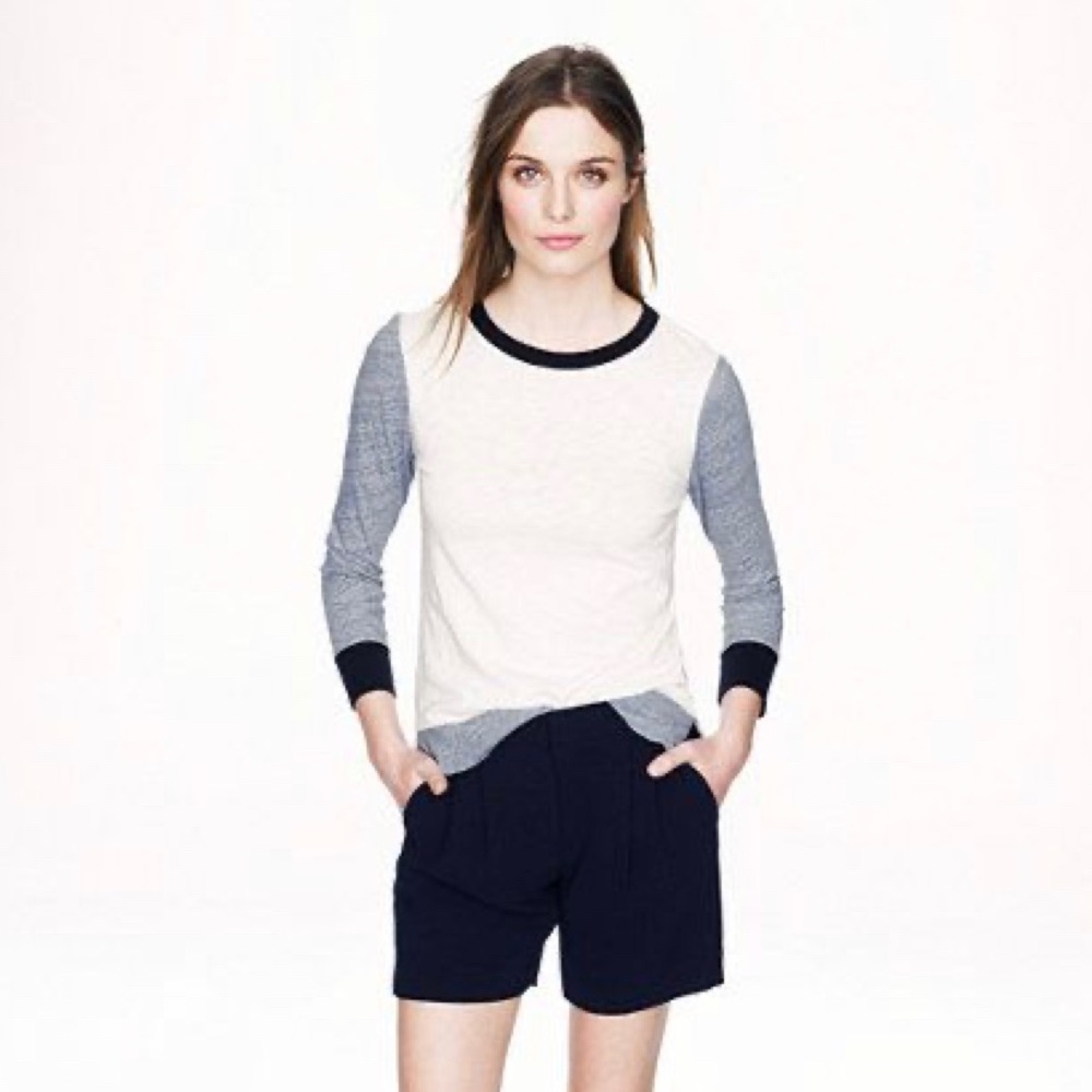 Jcrew Colorblock Longsleeve Tshirt